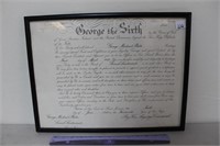 INTERESTING GEORGE THE 6TH PROMOTION CERTIFICATE
