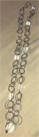 Silver Glass Beaded Necklace