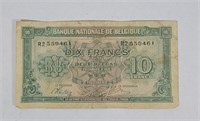 1943 Belgium Francs