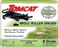 Tomcat Mole Killer Grubs, 8 Grubs
