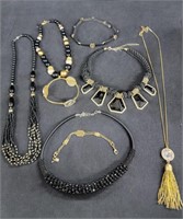 Black and Gold Statement Necklaces