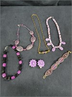 Purple Color Fashion Jewelry