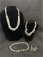 White and Black Beaded Jewelry