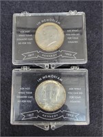 (2) 1964-D Kennedy Half Dollars