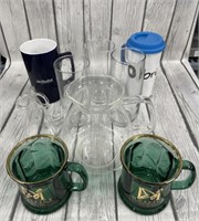 Glassware & Mug Lot (9)