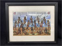 18x22 in. Houston Rockets Power Dancers Signed