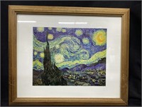 18.5x22.5 in. Van Gogh Framed Print (The Starry
