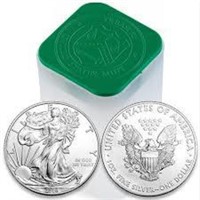 2016 - US Mint Tube American Eagle Silver Dollar