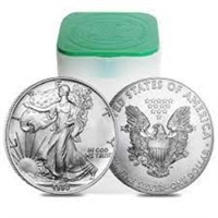1990 US Mint  American Silver Eagle Roll