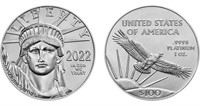2022 One Ounce $100 Solid Platinum Coin