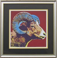 Ram End Animal Series Giclee By Andy Warhol