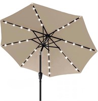Solar Led Patio Umbrellas with 32LED Lights 9FT