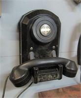Pre 1940's Art Deco Wall Mount Telephone
