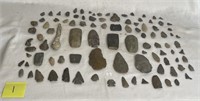 Group of Native American Artifacts and Fossils