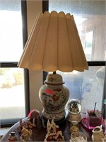 PRETTY ASIAN INSPIRED PORCELAIN LAMP