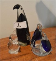 Set of Crystal Penguins