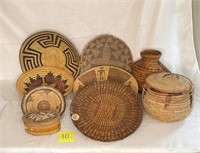 (9) Native American Woven Items