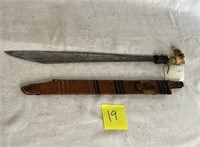 Indonesian Sword with Wooden Scabbard