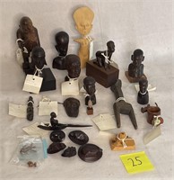 Approximately 20 African Figures & Items