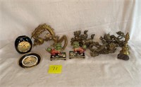 (11) Brass and Enameled Asian Items