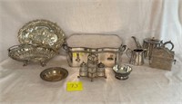 Group of Sterling and Silver Plate Items