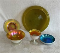 (5) Pieces of Opalescent Artglass