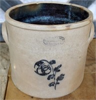 Stoneware Crock- signed- AS IS