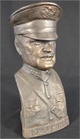 WWI General Pershing Cast Iron Still Coin Bank