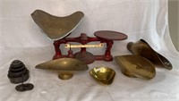 Cast Iron Scale, Trays and Weights