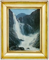 Unknown Artist Waterfall Painting