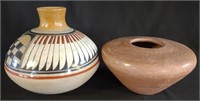 Taos Pueblo & Mateos Mexico Pottery Pitchers