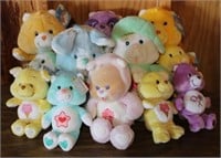 12 pc. lot  assorted Care Bears