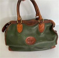 Dooney & Bourke Green Leather Travel Bag