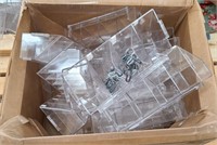 20- 4 Compartment Plastic Bins w/ Hooks