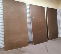 3- Garage Lined 4x8 Framed Peg Board
