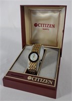 Citizen Quartz Gold Tone Womens Watch w/ Box