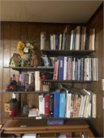 Five Shelves of Books & Décor Items