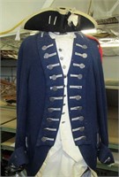Revolutionary War Uniform Coat Shirt Vest Hat set