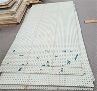 9- Garage Lined 4x7 Pegboard Sheets