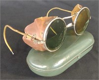 Vintage AO Co Green Tinted Safety Eye Glasses