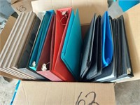 BOX OF SCRIBLERS BINDERS + PICTURE FRAMES