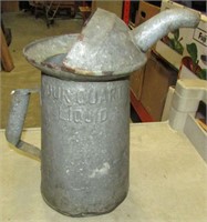 4 Quart Pouring Oil Can 12" Tall
