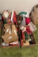 6 boxes of Christmas decorator items