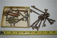 Collection of vintage/antique Skeleton Keys
