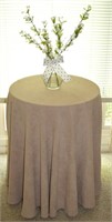 Home Accent Table w/ Cloth and Foliage