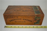 Morey's American Wonder Ottumwa IA 5c Cigar Box