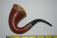 London England Sterling SIlver Band Tobacco Pipe
