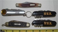 (5) Pocket Knives w/ Old Timer & Kamp King