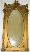 Late Victorian Rococo Style Gold Gilt Wall Mirror