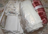 Lot of Bed Linens w/ Micro Cozy Sherpa Throw